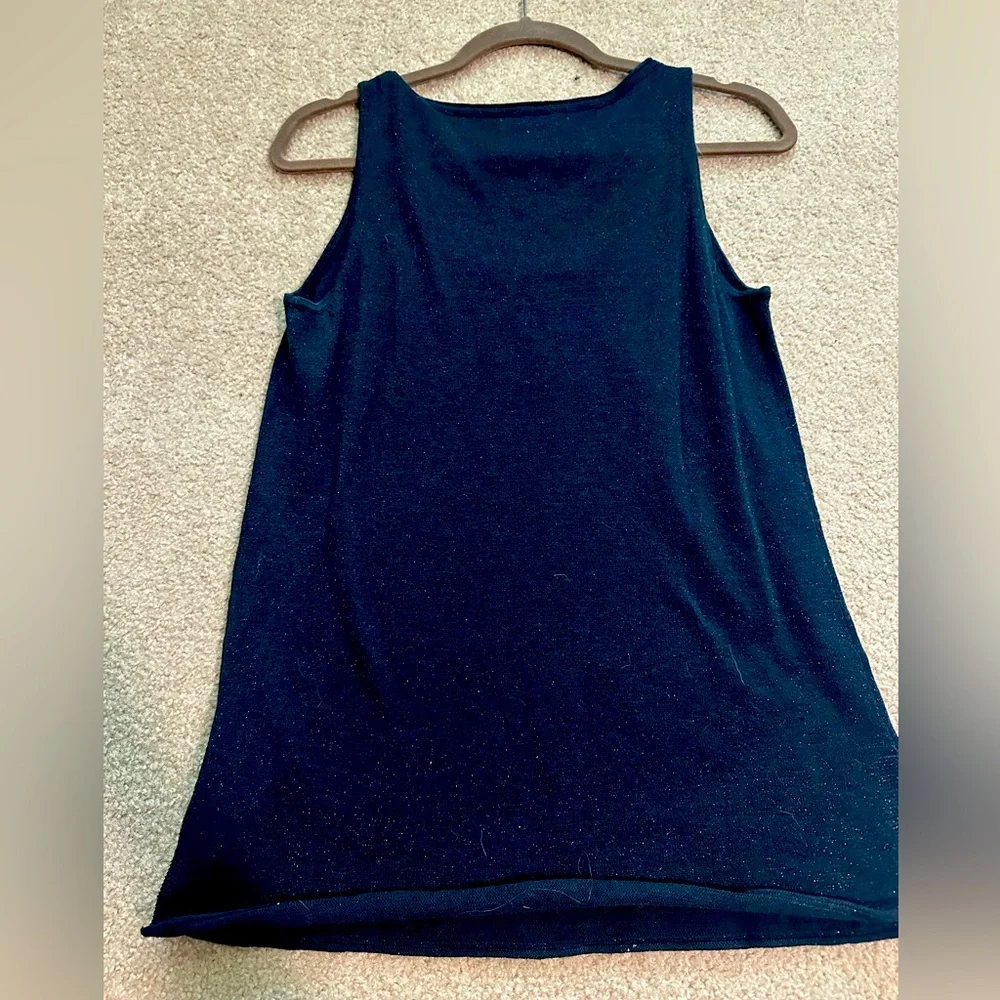 Lilly Pulitzer knit shimmer tank top-Black-Size small never worn - Picture 4 of 4